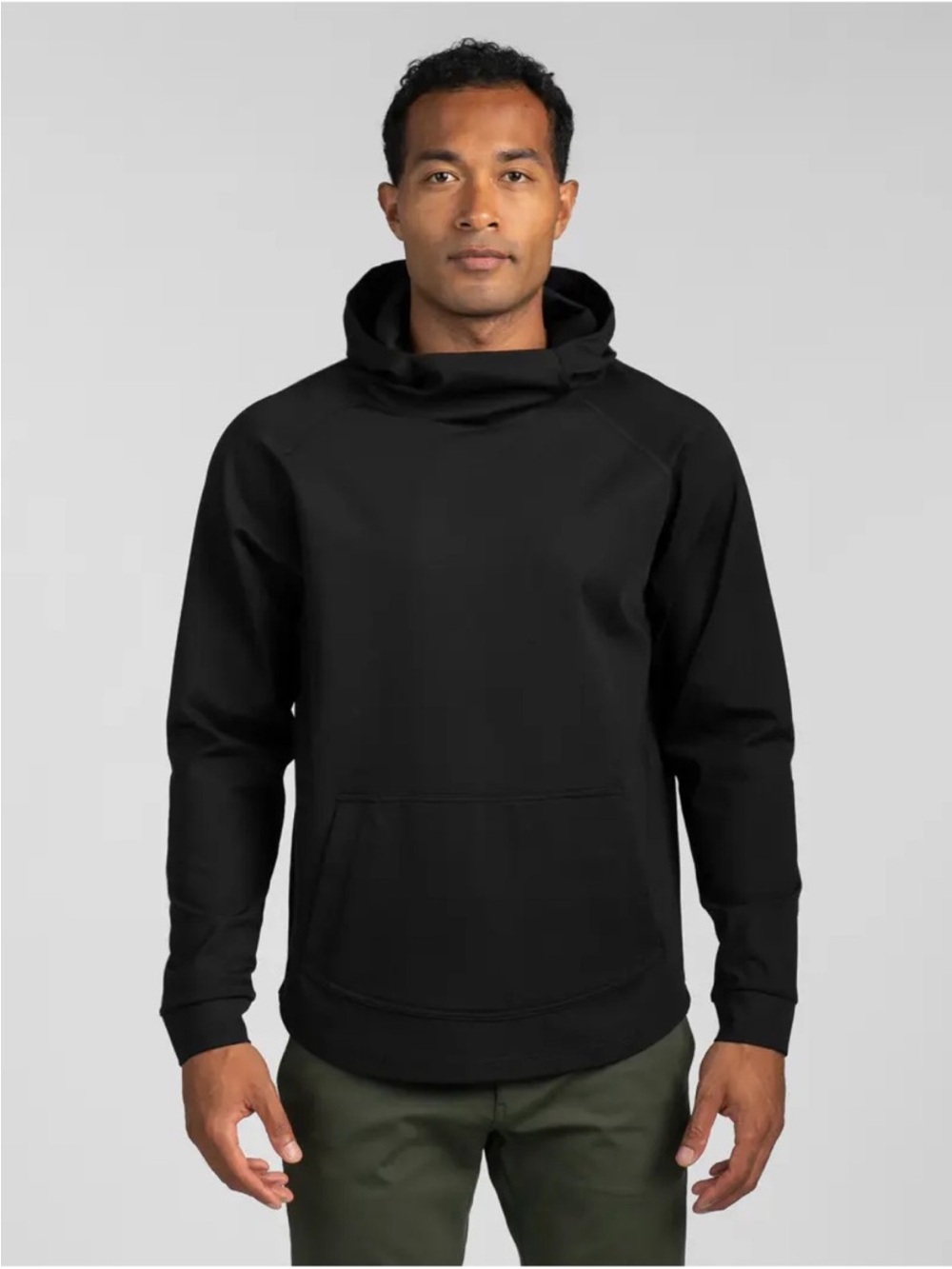 Men's bylt elite drop cut pullover Black Pullover Hoodie